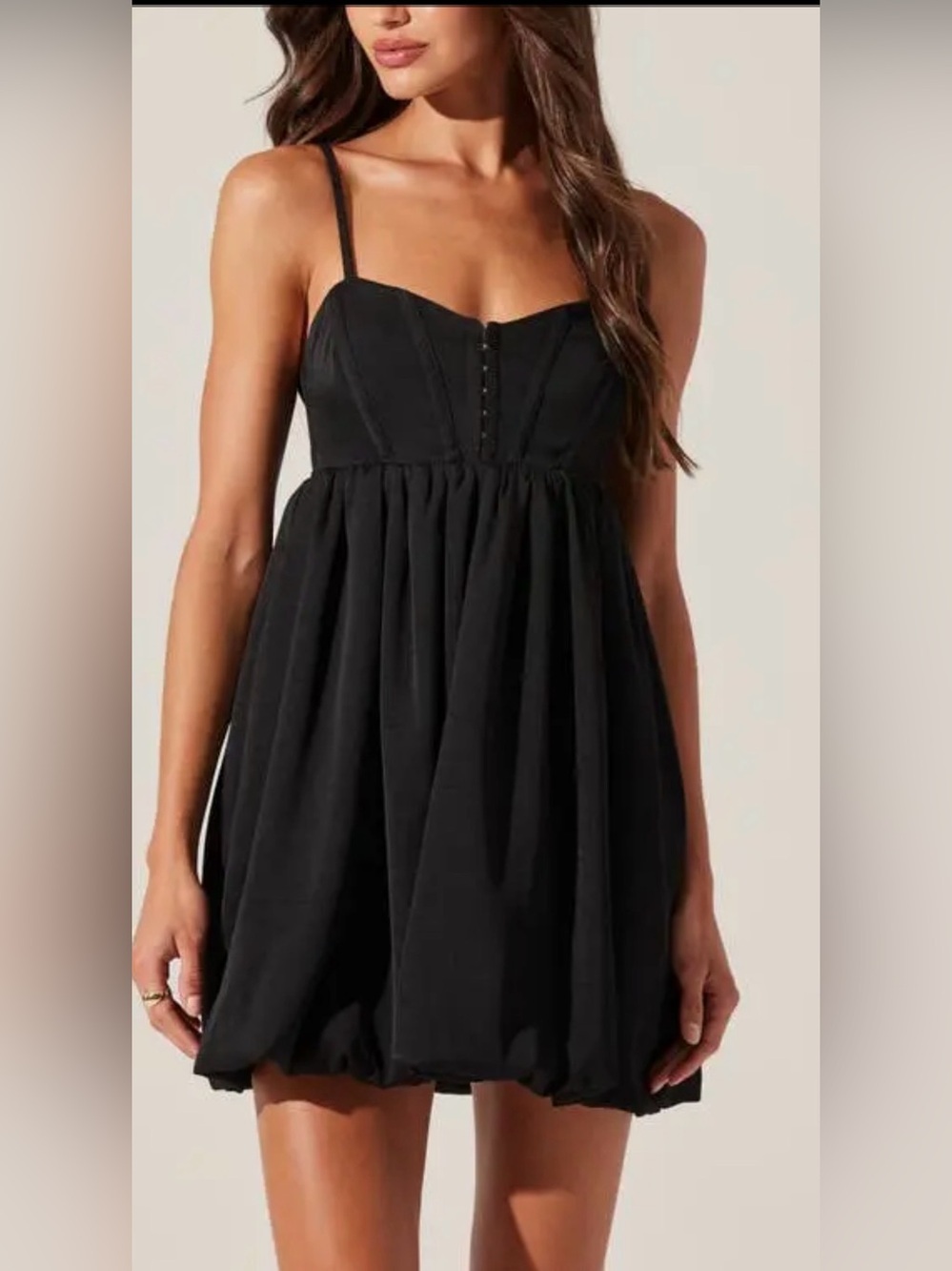 ASTR The‎ Label Bustier Bubble Hem Babydoll Dress ,XS